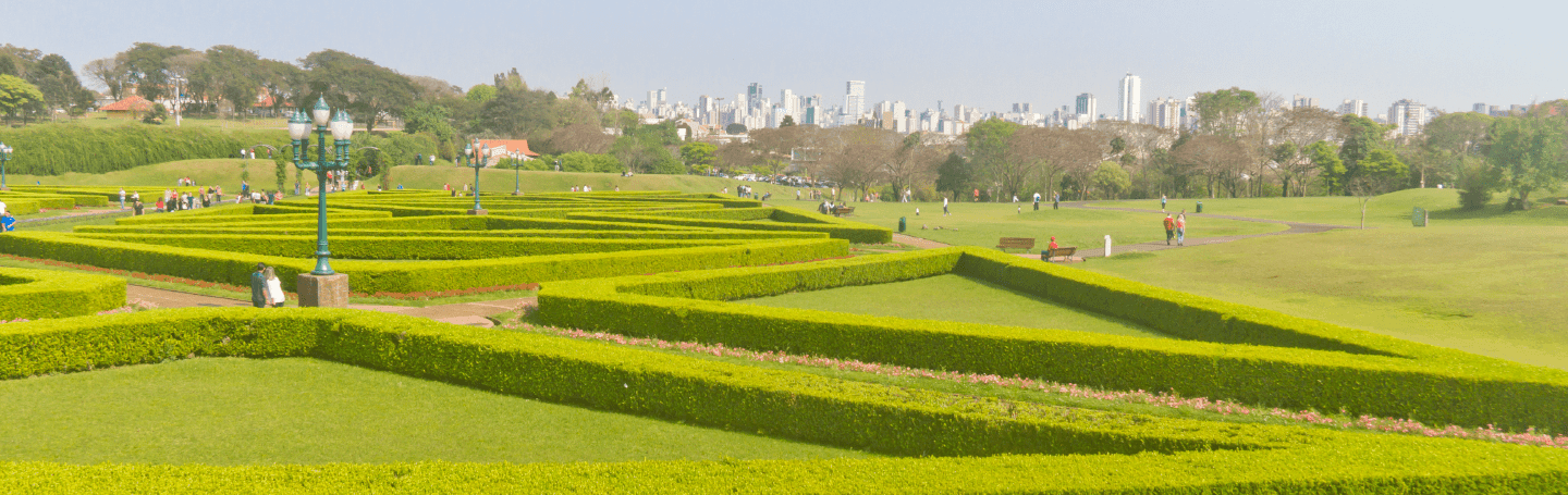 Banner página de destino da cidade de Curitiba, PR